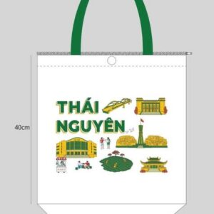 Túi Tote Địa Danh Thái Nguyên - Bản Tiêu Chuẩn (40x40cm)